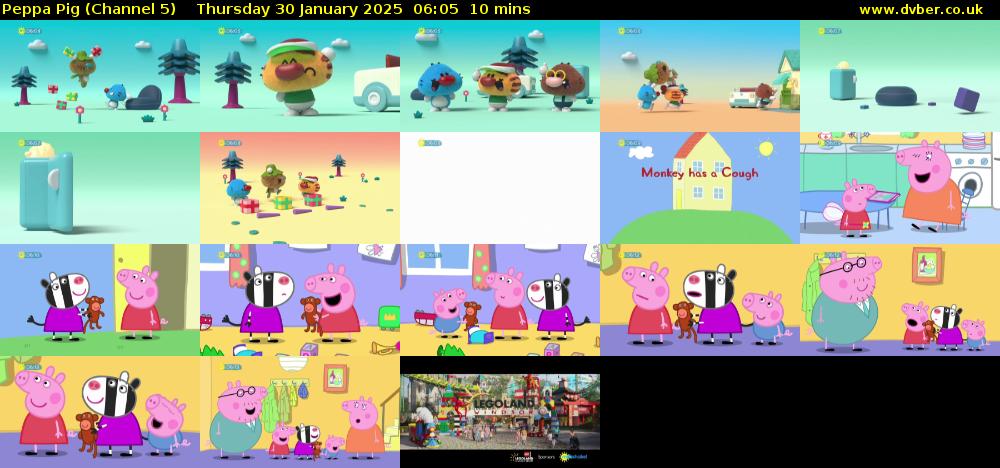 Peppa Pig (Channel 5) Thursday 30 January 2025 06:05 - 06:15
