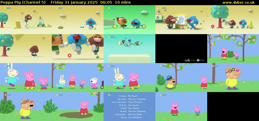 Peppa Pig (Channel 5) Friday 31 January 2025 06:05 - 06:15
