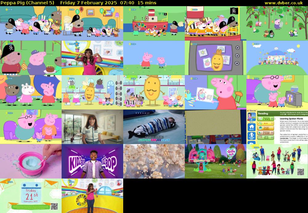 Peppa Pig (Channel 5) Friday 7 February 2025 07:40 - 07:55