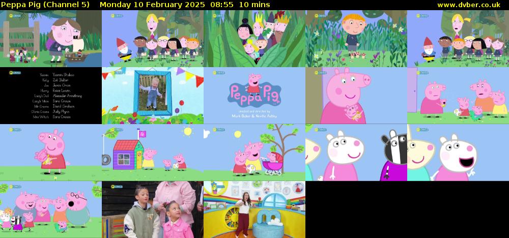 Peppa Pig (Channel 5) Monday 10 February 2025 08:55 - 09:05