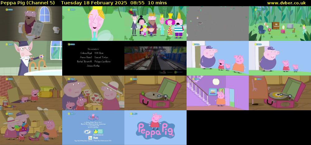 Peppa Pig (Channel 5) Tuesday 18 February 2025 08:55 - 09:05