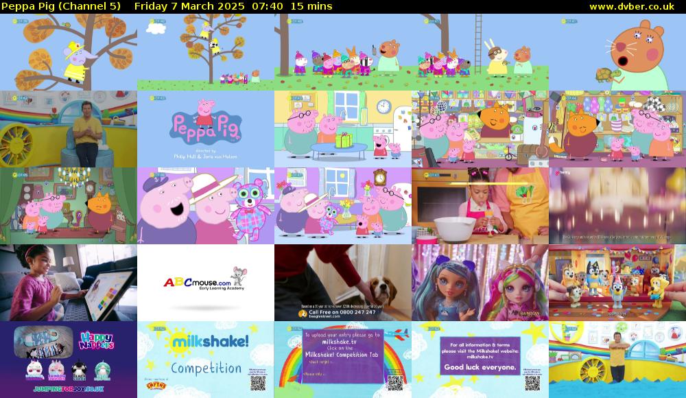 Peppa Pig (Channel 5) Friday 7 March 2025 07:40 - 07:55