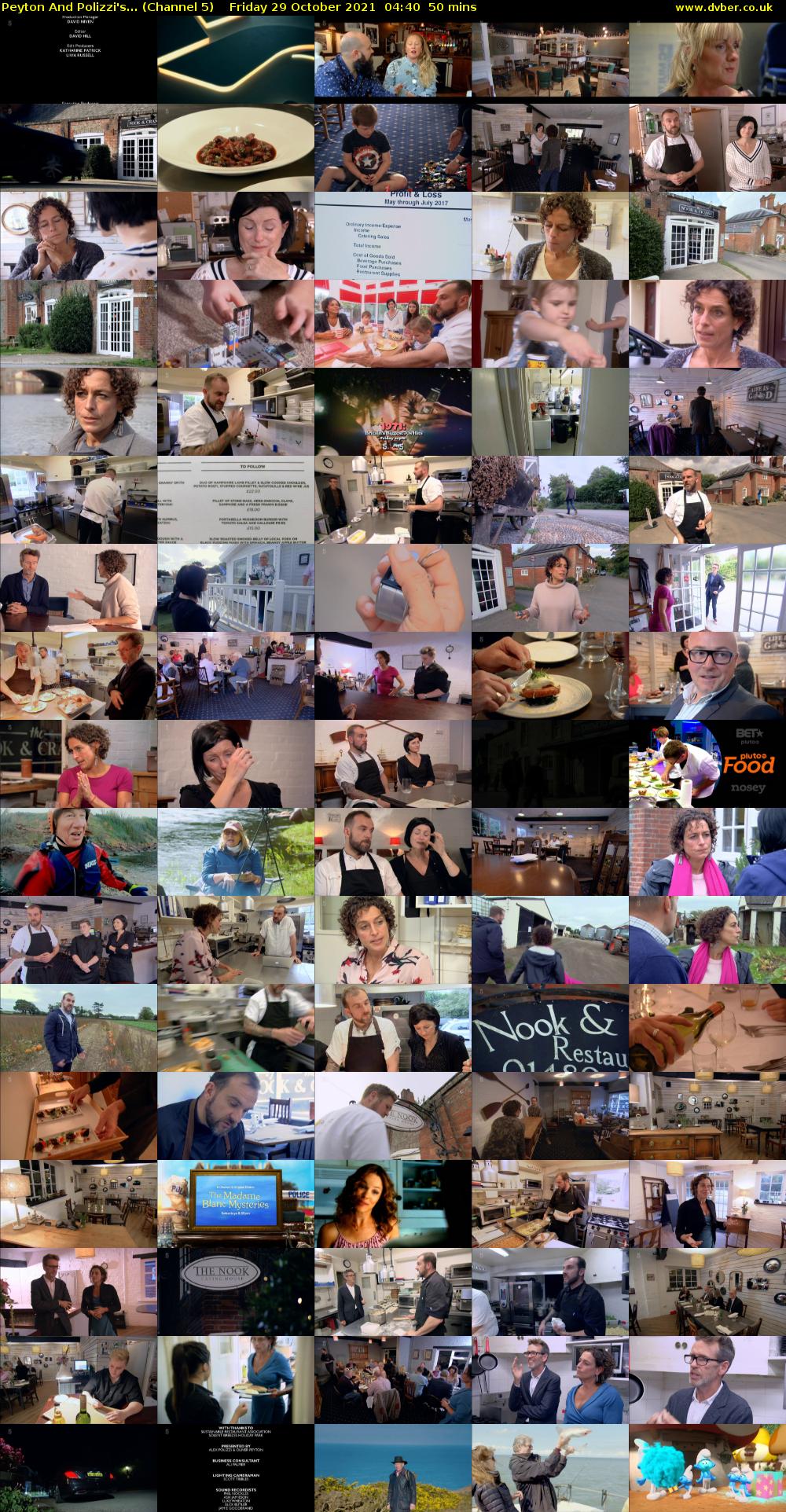 Peyton And Polizzi's... (Channel 5) Friday 29 October 2021 04:40 - 05:30