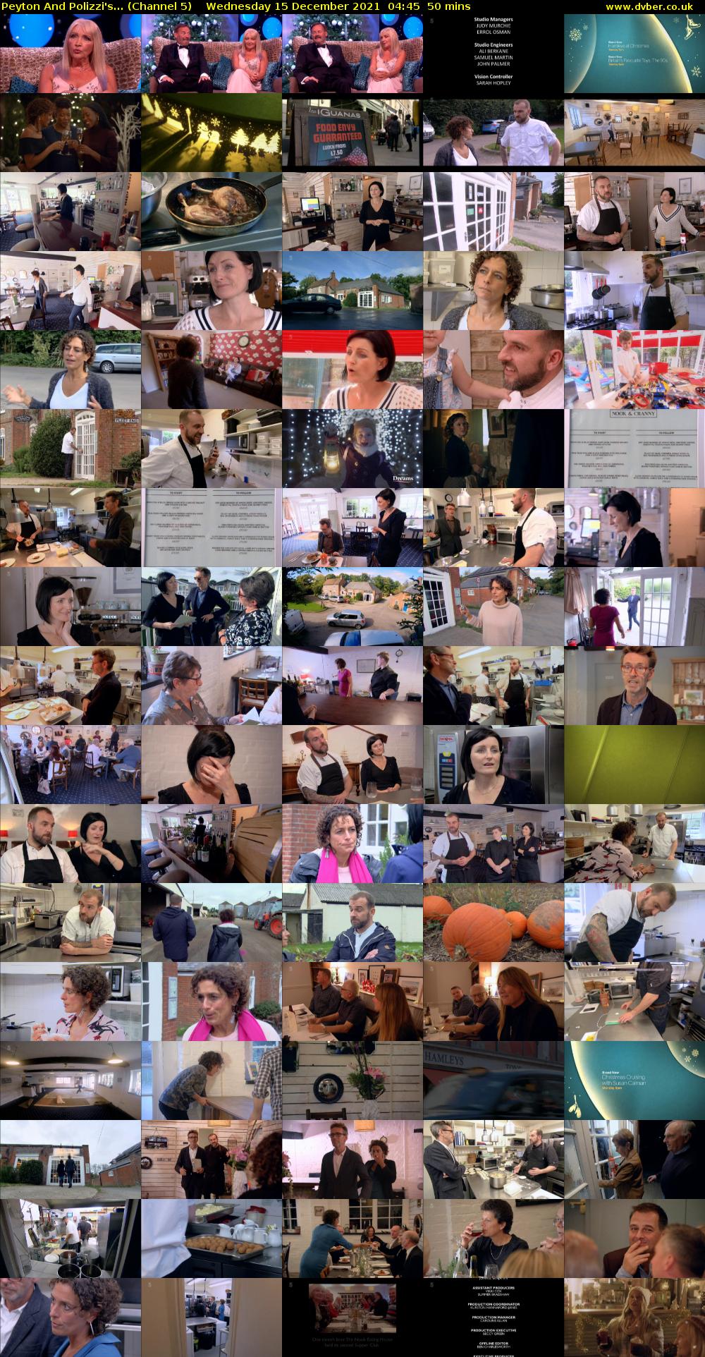 Peyton And Polizzi's... (Channel 5) Wednesday 15 December 2021 04:45 - 05:35