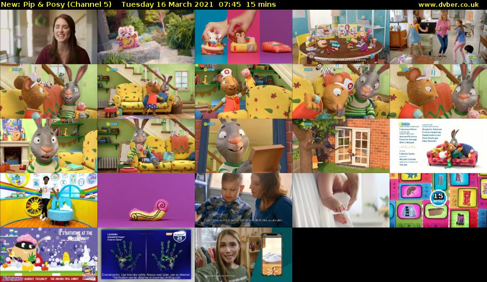 Pip & Posy (Channel 5) Tuesday 16 March 2021 07:45 - 08:00