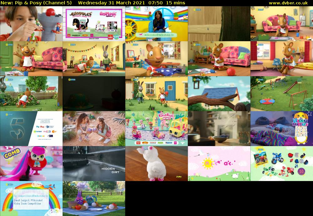 Pip & Posy (Channel 5) Wednesday 31 March 2021 07:50 - 08:05