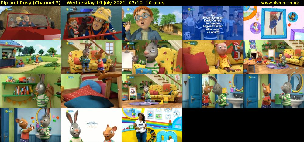 Pip and Posy (Channel 5) Wednesday 14 July 2021 07:10 - 07:20