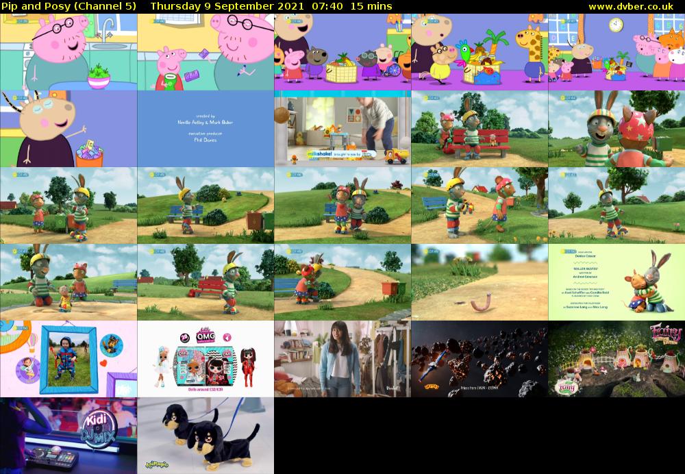 Pip and Posy (Channel 5) Thursday 9 September 2021 07:40 - 07:55