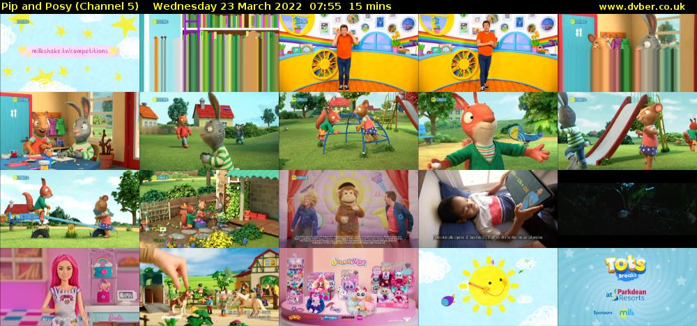 Pip and Posy (Channel 5) Wednesday 23 March 2022 07:55 - 08:10
