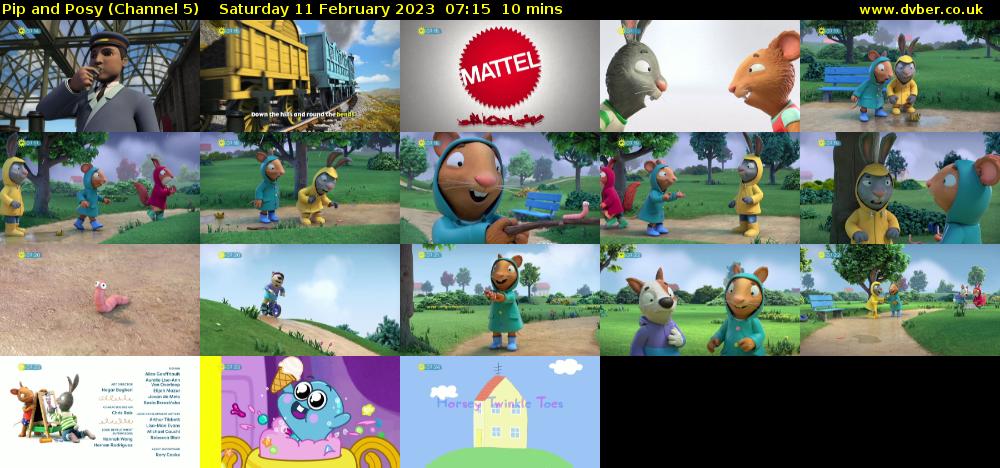 Pip and Posy (Channel 5) Saturday 11 February 2023 07:15 - 07:25