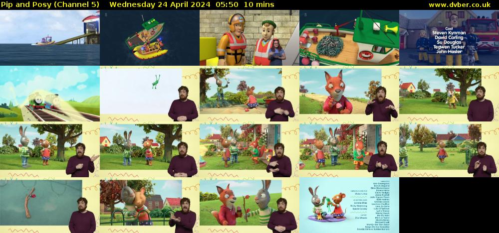 Pip and Posy (Channel 5) Wednesday 24 April 2024 05:50 - 06:00
