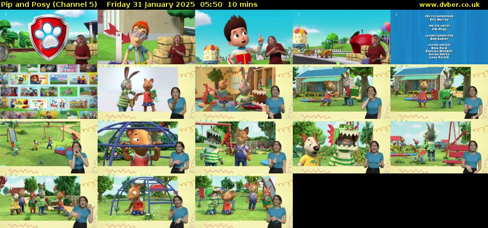 Pip and Posy (Channel 5) Friday 31 January 2025 05:50 - 06:00