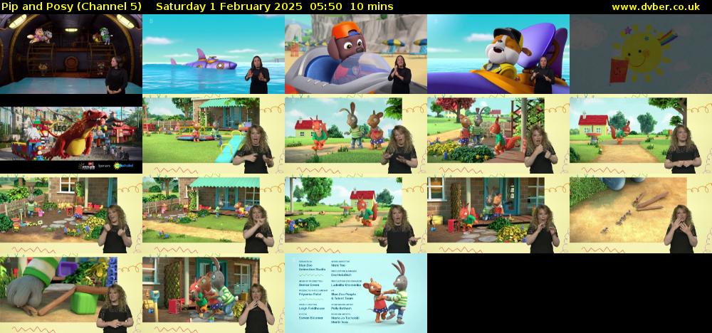 Pip and Posy (Channel 5) Saturday 1 February 2025 05:50 - 06:00