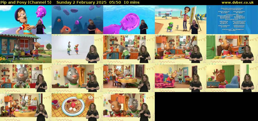 Pip and Posy (Channel 5) Sunday 2 February 2025 05:50 - 06:00