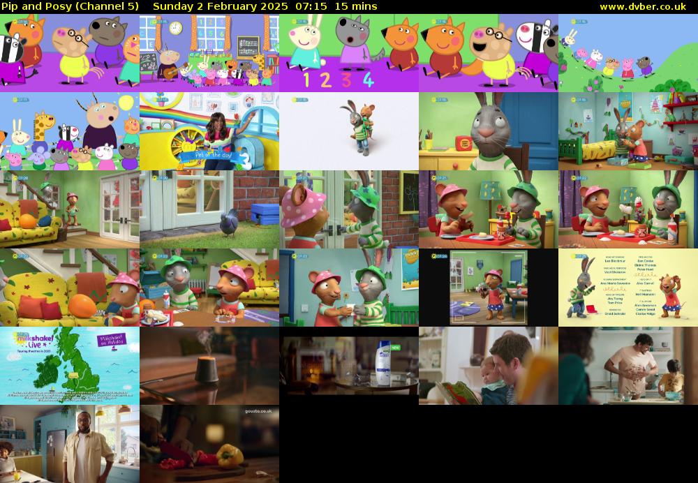 Pip and Posy (Channel 5) Sunday 2 February 2025 07:15 - 07:30