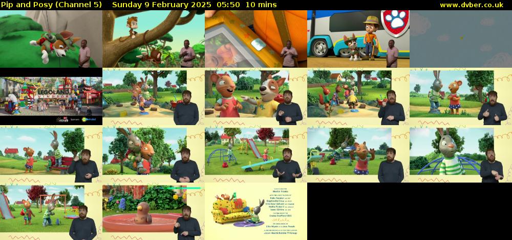 Pip and Posy (Channel 5) Sunday 9 February 2025 05:50 - 06:00