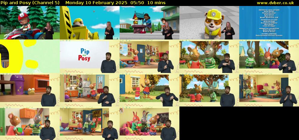 Pip and Posy (Channel 5) Monday 10 February 2025 05:50 - 06:00