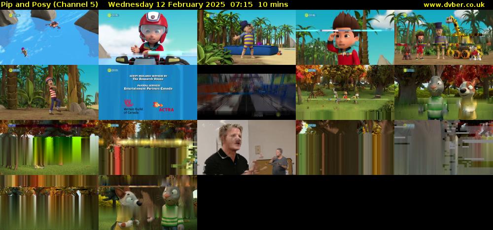 Pip and Posy (Channel 5) Wednesday 12 February 2025 07:15 - 07:25