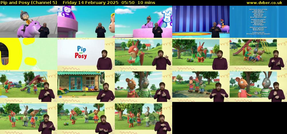 Pip and Posy (Channel 5) Friday 14 February 2025 05:50 - 06:00