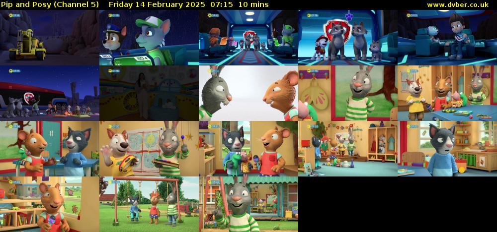 Pip and Posy (Channel 5) Friday 14 February 2025 07:15 - 07:25