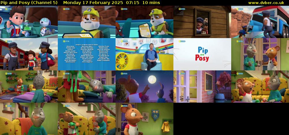 Pip and Posy (Channel 5) Monday 17 February 2025 07:15 - 07:25