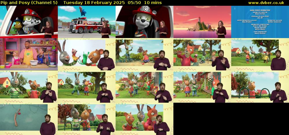 Pip and Posy (Channel 5) Tuesday 18 February 2025 05:50 - 06:00