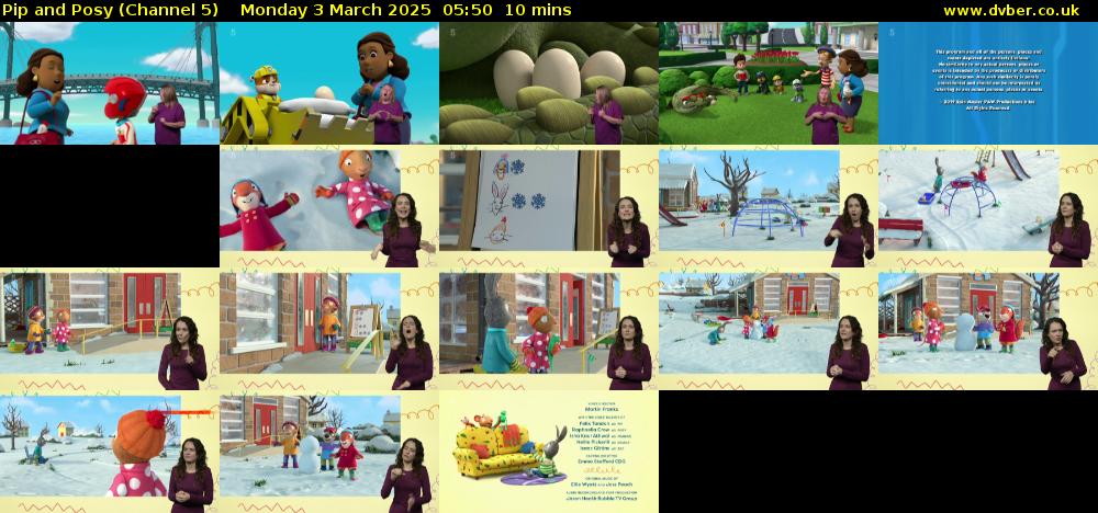 Pip and Posy (Channel 5) Monday 3 March 2025 05:50 - 06:00