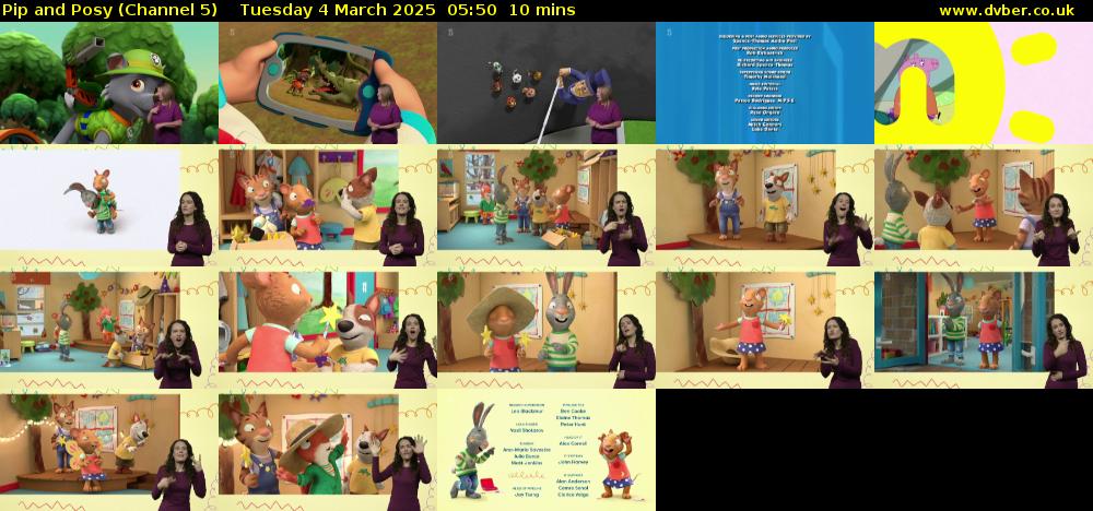 Pip and Posy (Channel 5) Tuesday 4 March 2025 05:50 - 06:00