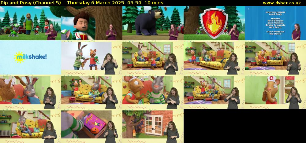 Pip and Posy (Channel 5) Thursday 6 March 2025 05:50 - 06:00