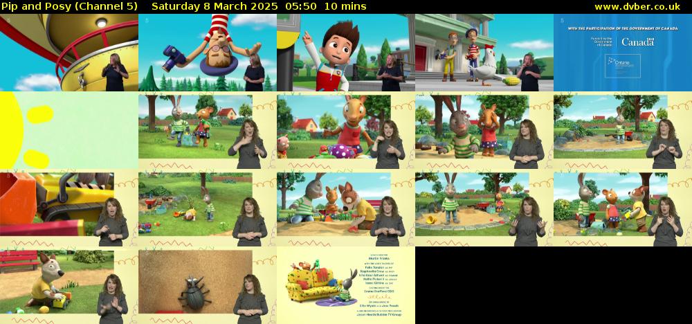 Pip and Posy (Channel 5) Saturday 8 March 2025 05:50 - 06:00