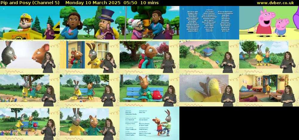 Pip and Posy (Channel 5) Monday 10 March 2025 05:50 - 06:00