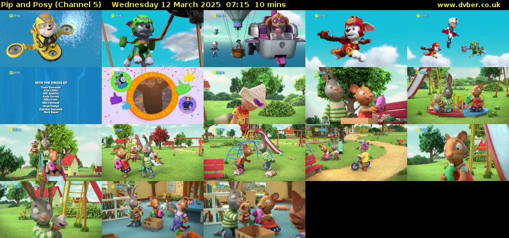 Pip and Posy (Channel 5) Wednesday 12 March 2025 07:15 - 07:25