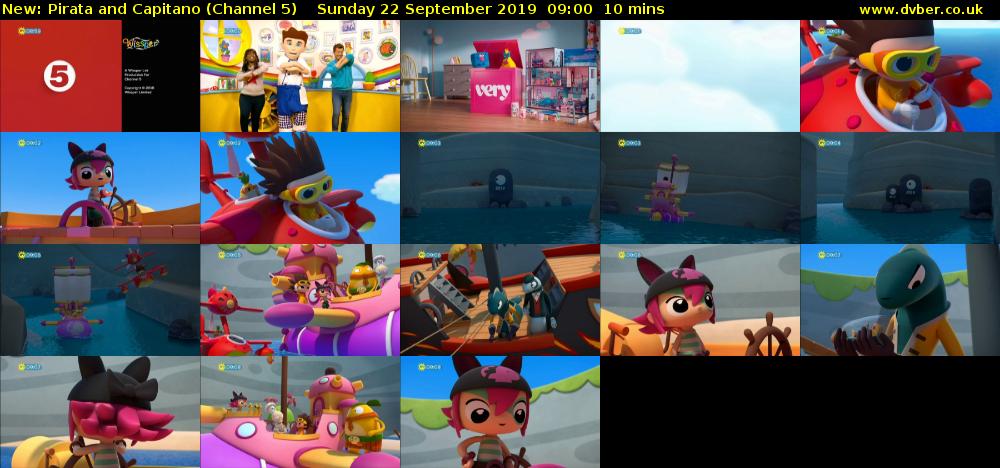 Pirata and Capitano (Channel 5) Sunday 22 September 2019 09:00 - 09:10