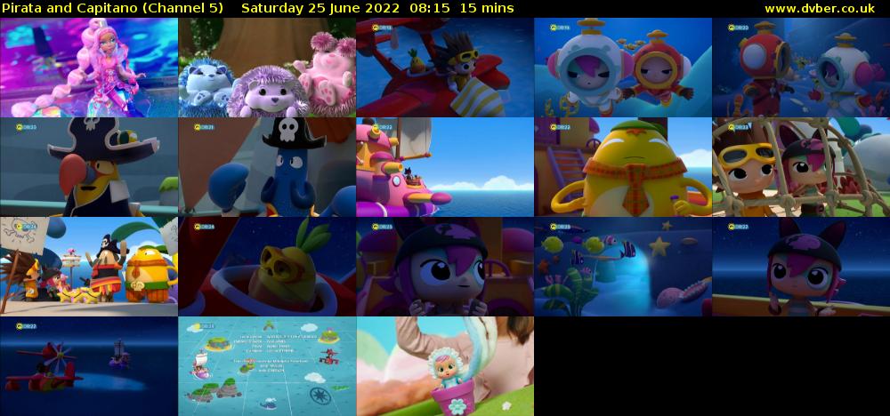 Pirata and Capitano (Channel 5) Saturday 25 June 2022 08:15 - 08:30