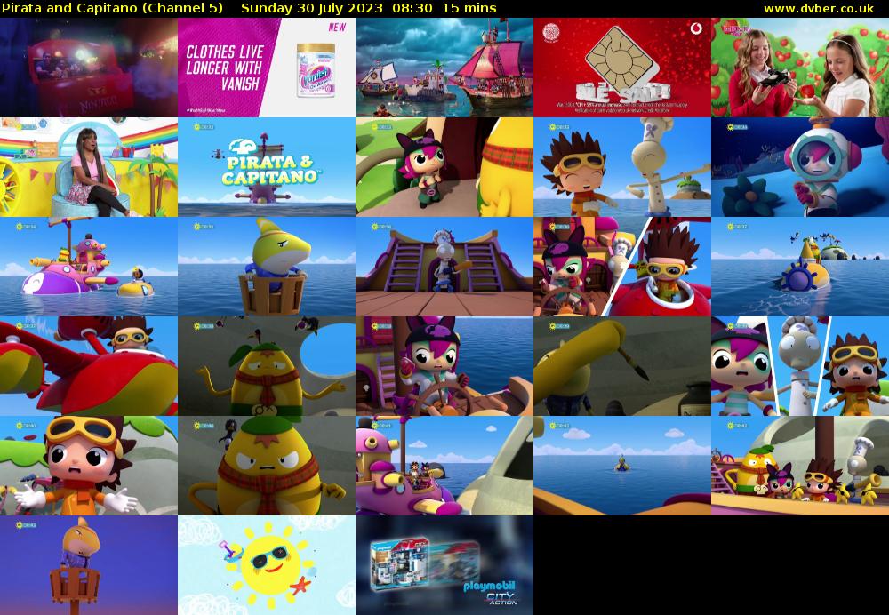 Pirata and Capitano (Channel 5) Sunday 30 July 2023 08:30 - 08:45