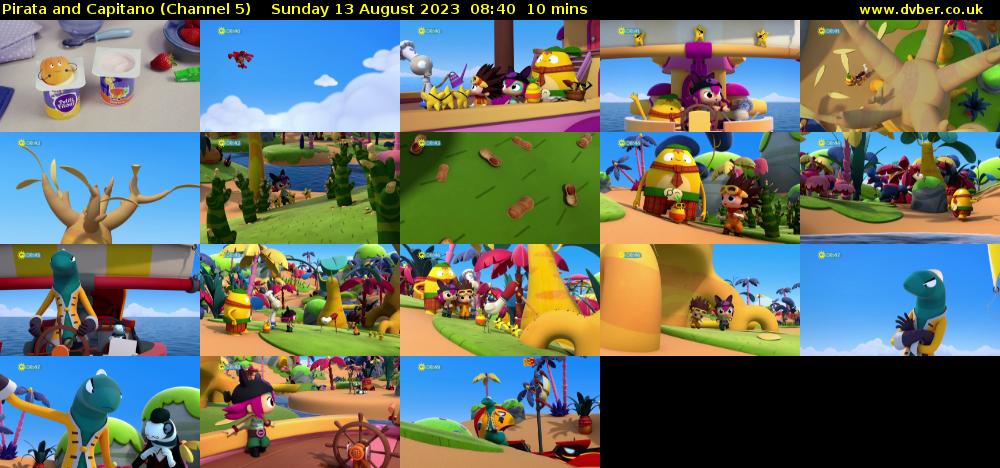 Pirata and Capitano (Channel 5) Sunday 13 August 2023 08:40 - 08:50