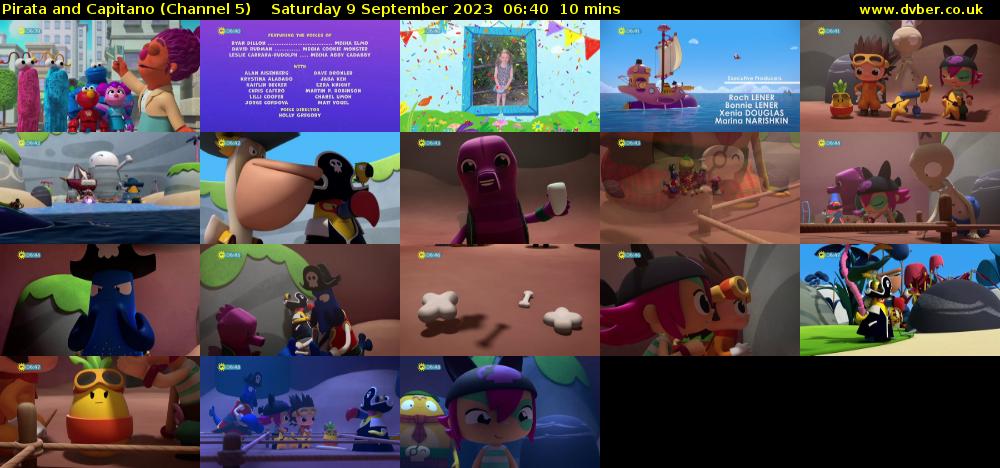 Pirata and Capitano (Channel 5) Saturday 9 September 2023 06:40 - 06:50