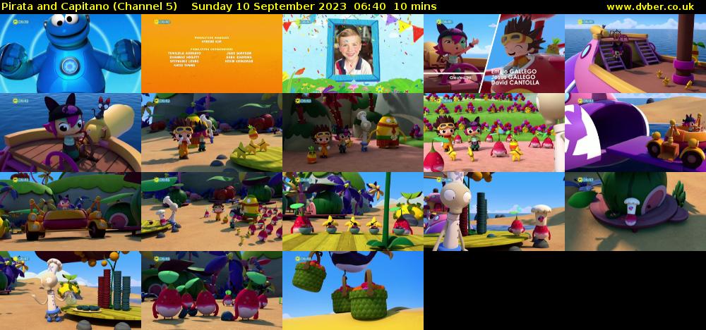 Pirata and Capitano (Channel 5) Sunday 10 September 2023 06:40 - 06:50