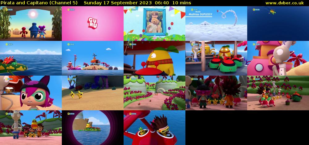 Pirata and Capitano (Channel 5) Sunday 17 September 2023 06:40 - 06:50