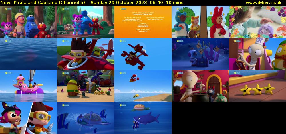 Pirata and Capitano (Channel 5) Sunday 29 October 2023 06:40 - 06:50
