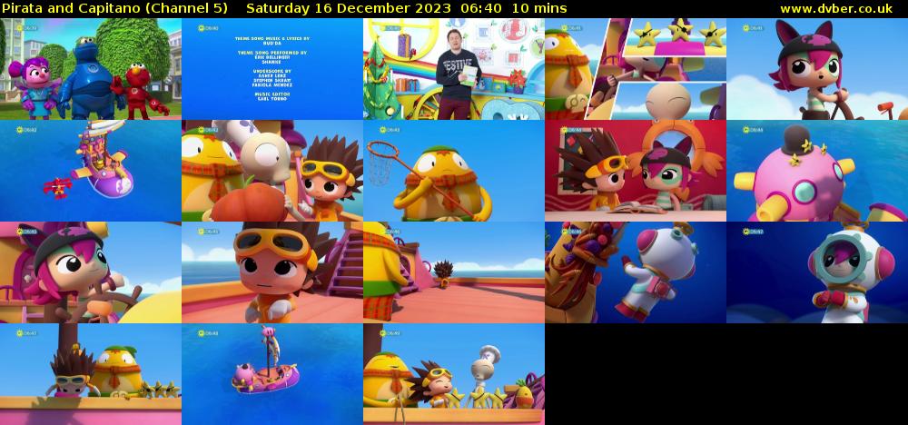 Pirata and Capitano (Channel 5) Saturday 16 December 2023 06:40 - 06:50