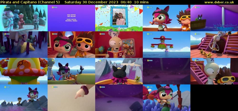 Pirata and Capitano (Channel 5) Saturday 30 December 2023 06:40 - 06:50