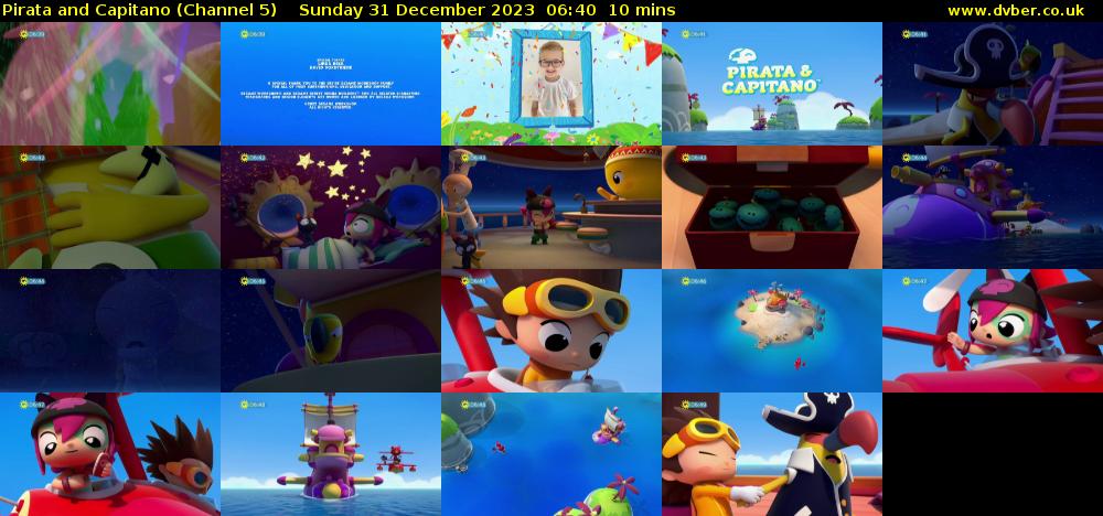 Pirata and Capitano (Channel 5) Sunday 31 December 2023 06:40 - 06:50