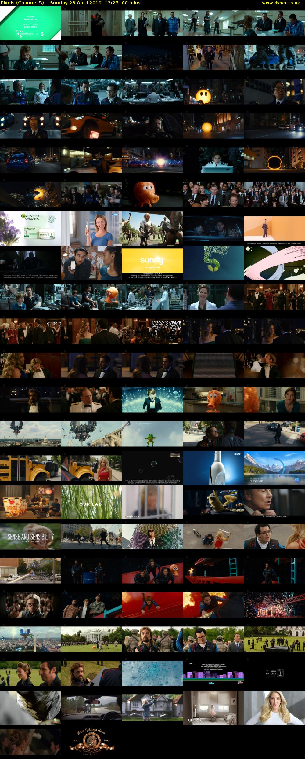 Pixels (Channel 5) Sunday 28 April 2019 13:25 - 14:25