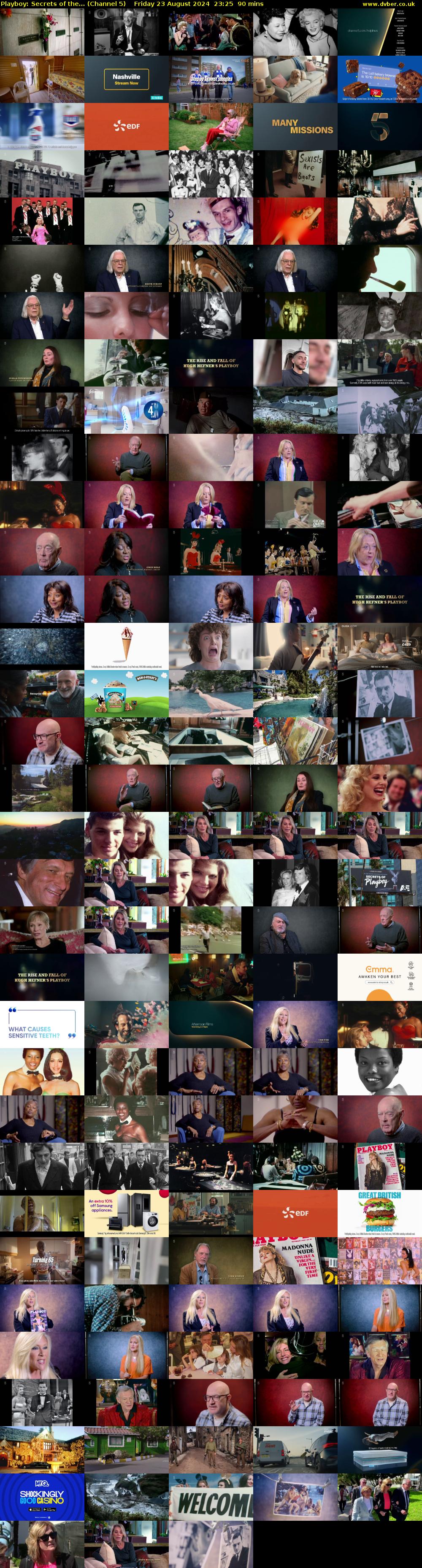Playboy: Secrets of the... (Channel 5) Friday 23 August 2024 23:25 - 00:55