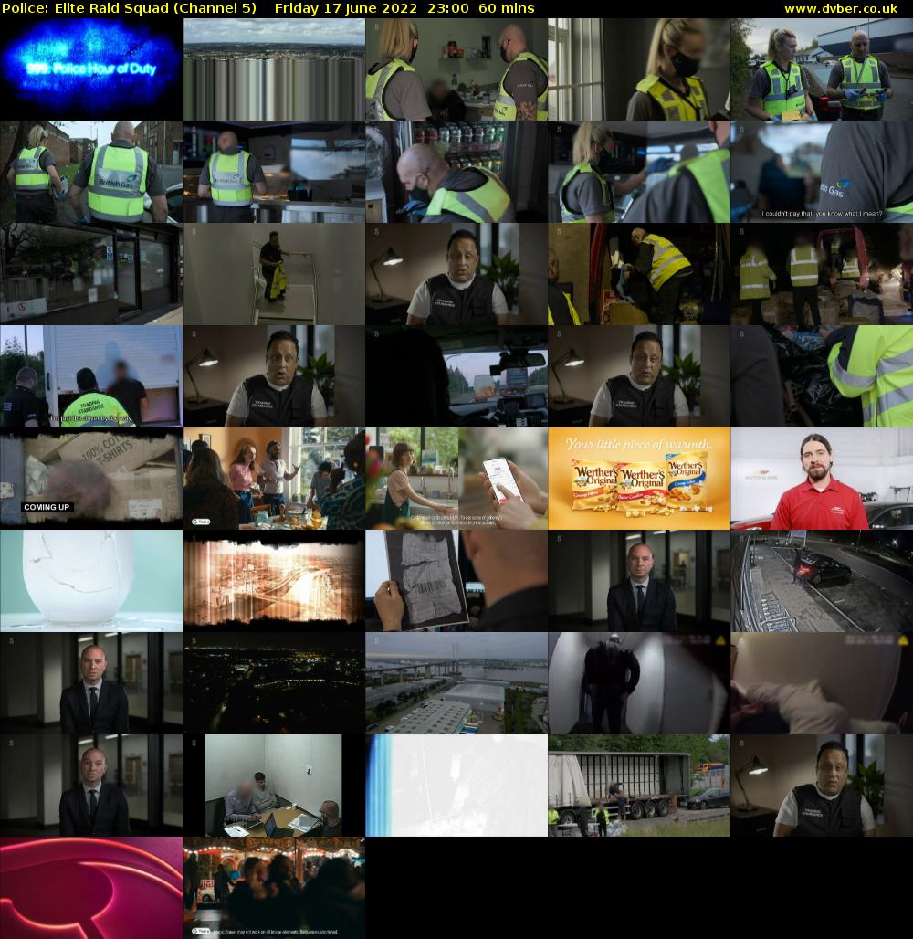 Police: Elite Raid Squad (Channel 5) Friday 17 June 2022 23:00 - 00:00