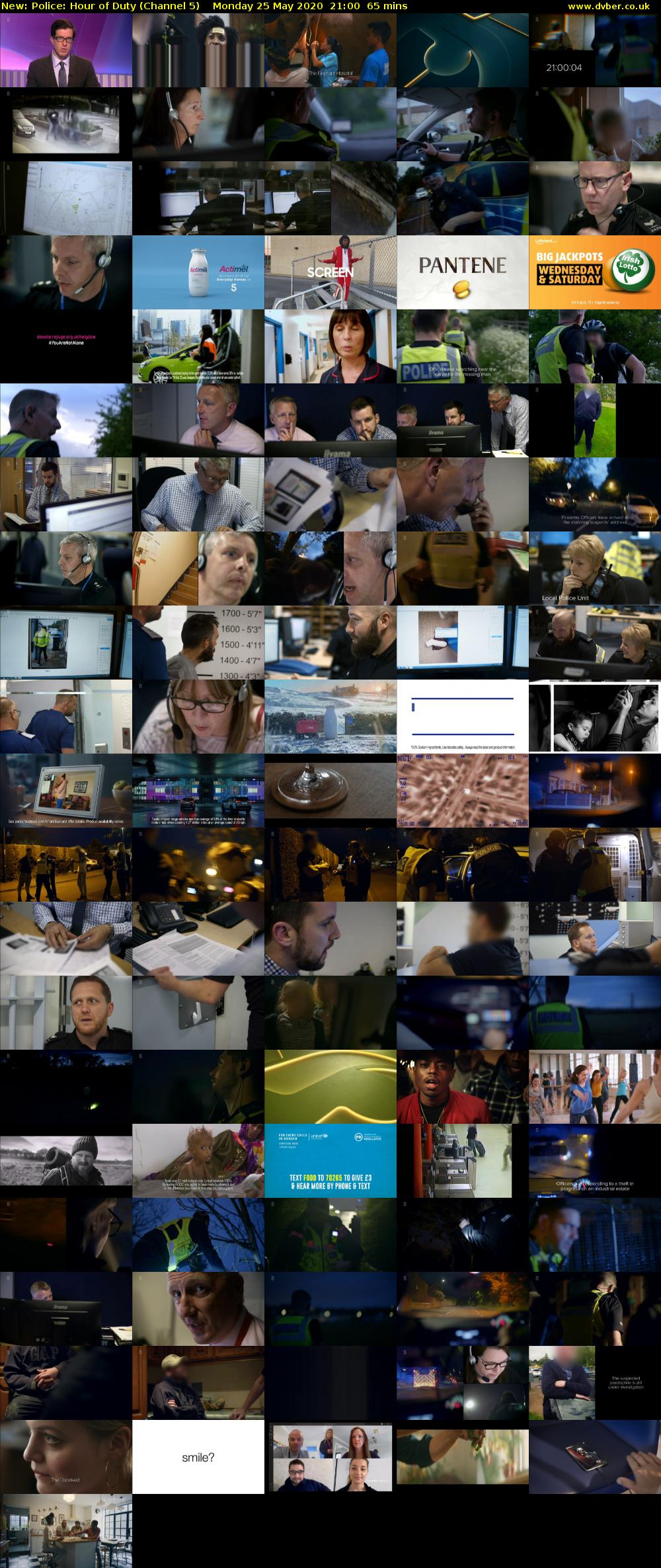 Police: Hour of Duty (Channel 5) Monday 25 May 2020 21:00 - 22:05