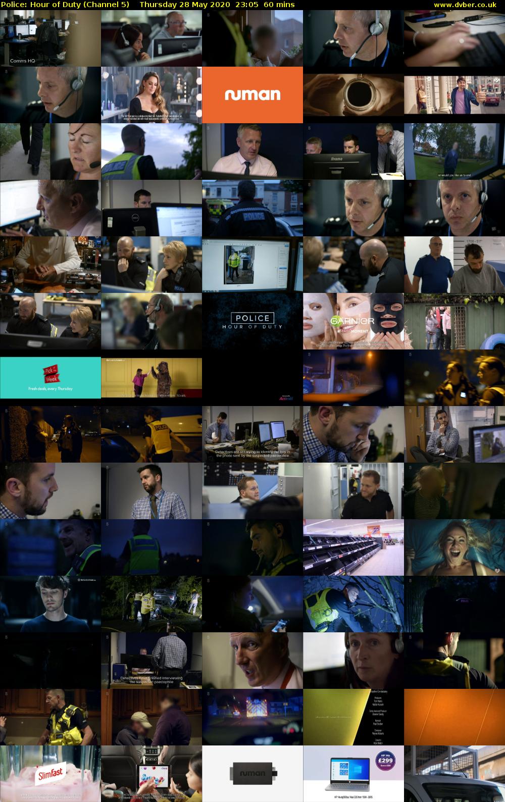 Police: Hour of Duty (Channel 5) Thursday 28 May 2020 23:05 - 00:05