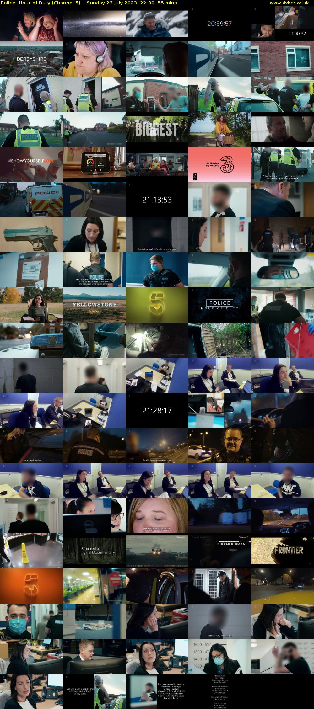Police: Hour of Duty (Channel 5) Sunday 23 July 2023 22:00 - 22:55
