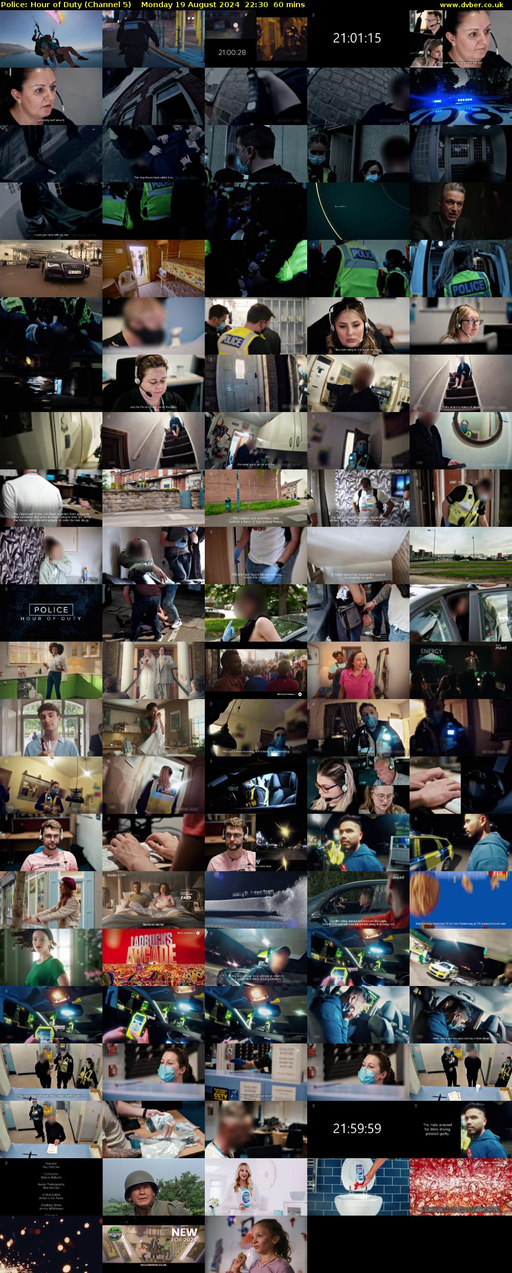 Police: Hour of Duty (Channel 5) Monday 19 August 2024 22:30 - 23:30